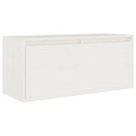 TV Cabinets 4 pcs White Solid Wood Pine - Bargainia.com - 