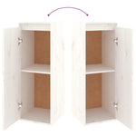 TV Cabinets 4 pcs White Solid Wood Pine - Bargainia.com - 