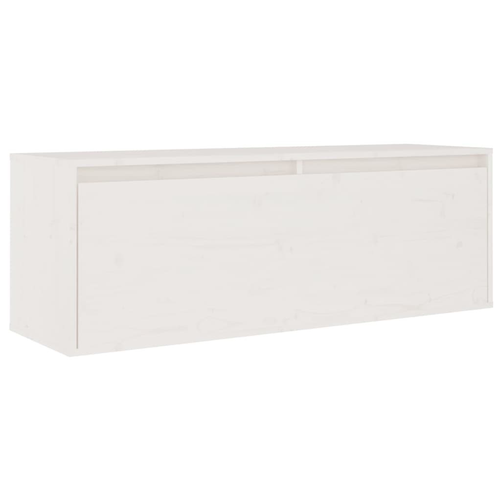 TV Cabinets 5 pcs White Solid Wood Pine - Bargainia.com - 