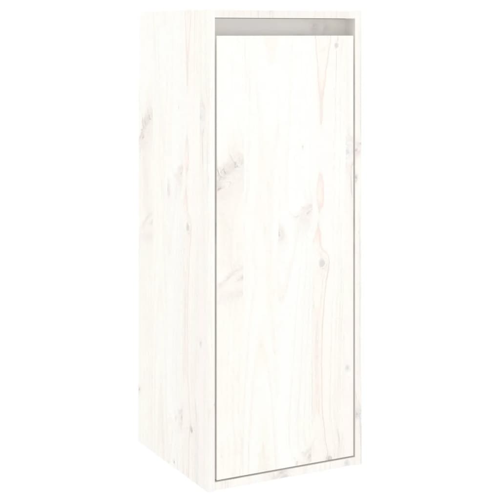 TV Cabinets 5 pcs White Solid Wood Pine - Bargainia.com - 