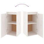 TV Cabinets 5 pcs White Solid Wood Pine - Bargainia.com - 