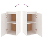 TV Cabinets 5 pcs White Solid Wood Pine - Bargainia.com - 