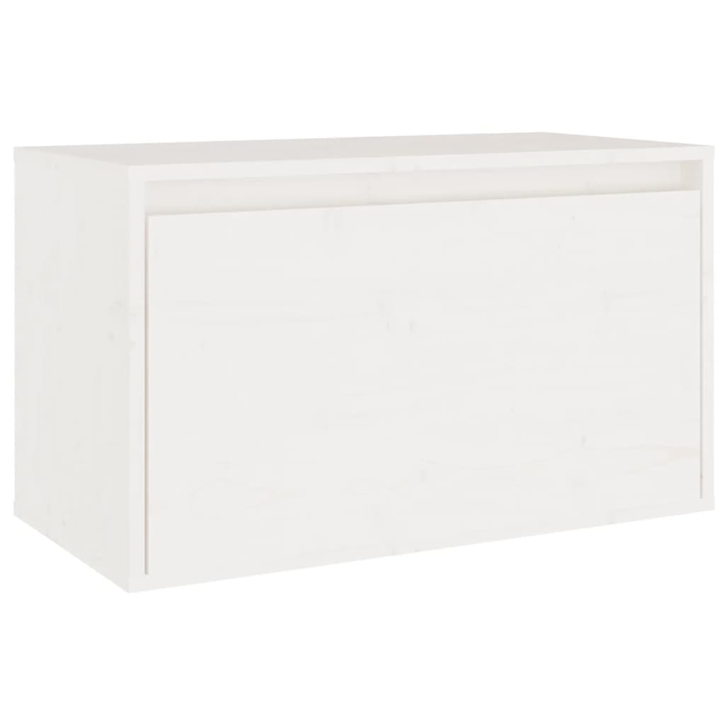 TV Cabinets 5 pcs White Solid Wood Pine - Bargainia.com - 