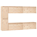 TV Cabinets 6 pcs Solid Wood Pine - Bargainia.com - 