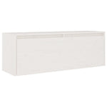 TV Cabinets 6 pcs White Solid Wood Pine - Bargainia.com - 