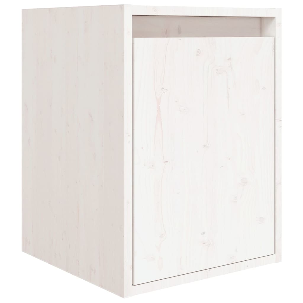 TV Cabinets 6 pcs White Solid Wood Pine - Bargainia.com - 