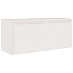 TV Cabinets 6 pcs White Solid Wood Pine - Bargainia.com - 
