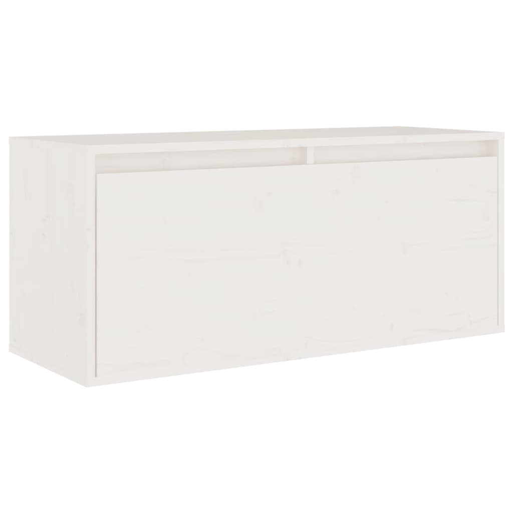 TV Cabinets 6 pcs White Solid Wood Pine - Bargainia.com - 