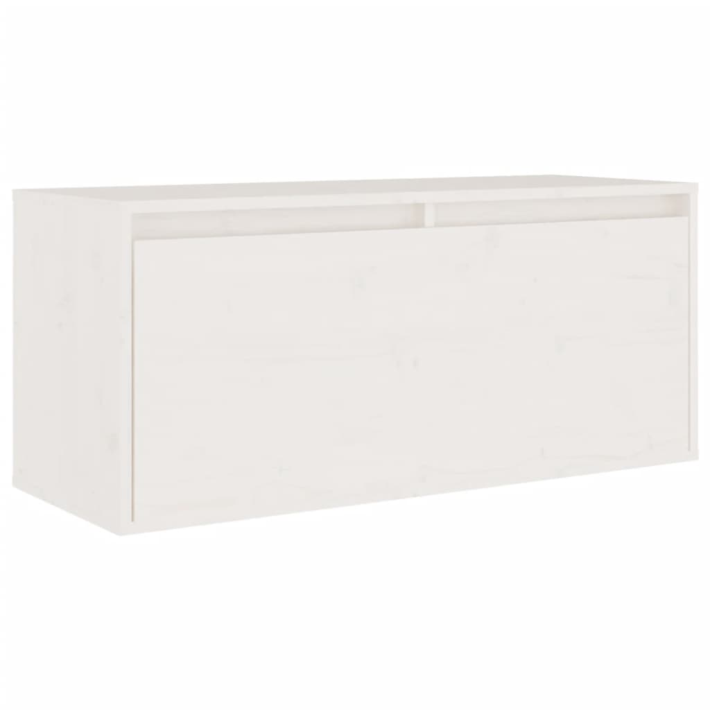 TV Cabinets 6 pcs White Solid Wood Pine - Bargainia.com - 