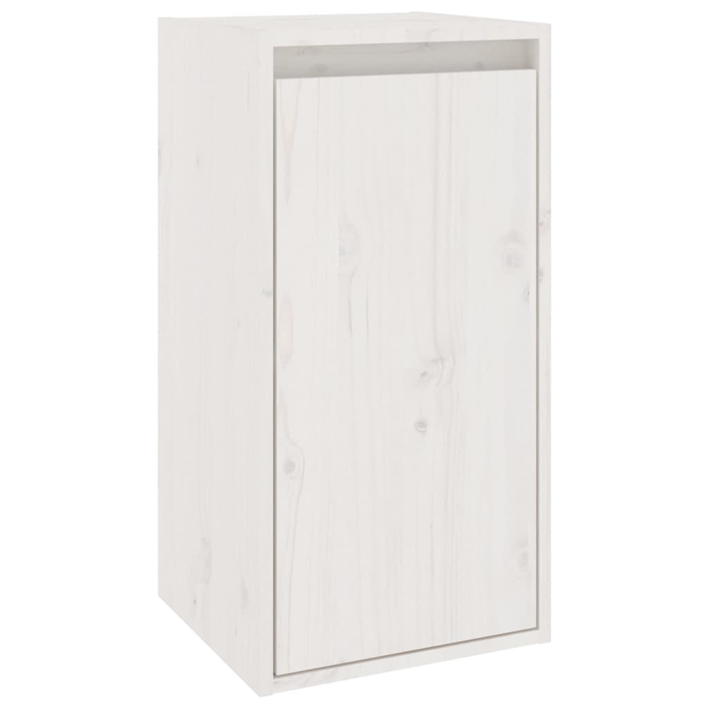 TV Cabinets 6 pcs White Solid Wood Pine - Bargainia.com - 