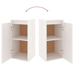 TV Cabinets 6 pcs White Solid Wood Pine - Bargainia.com - 