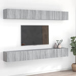 TV Cabinets 8 pcs Grey Sonoma 60x30x30 cm Engineered Wood - Bargainia.com - 