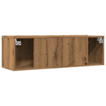 TV Cabinets Wall - mounted 2 pcs Artisian Oak 100x30x30 cm - Bargainia.com - 