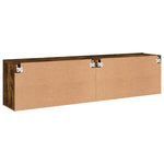 TV Cabinets Wall - mounted 2 pcs Smoked Oak 80x30x41 cm - Bargainia.com - 