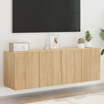 TV Cabinets Wall - mounted 2 pcs Sonoma Oak 60x30x41 cm - Bargainia.com - 