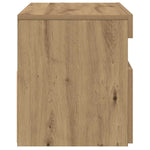 TV Cabinets with LED Lights 2 pcs Artisan Oak Engineered Wood - Bargainia.com - 