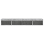 TV Cabinets with LED Lights 2 pcs Concrete Grey 100x30x30 cm - Bargainia.com - 