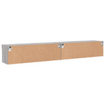 TV Cabinets with LED Lights 2 pcs Grey Sonoma 100x30x30 cm - Bargainia.com - 