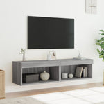TV Cabinets with LED Lights 2 pcs Grey Sonoma 60x30x30 cm - Bargainia.com - 