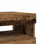 TV Cabinets with LED Lights 2 pcs Old Wood Engineered Wood - Bargainia.com - 