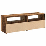 TV Cabinets with LED Lights 2 pcs Old Wood Engineered Wood - Bargainia.com - 