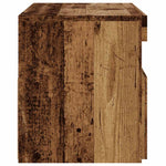 TV Cabinets with LED Lights 2 pcs Old Wood Engineered Wood - Bargainia.com - 