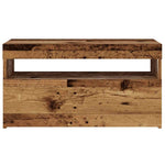 TV Cabinets with LED Lights 2 pcs Old Wood Engineered Wood - Bargainia.com - 