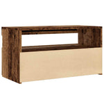 TV Cabinets with LED Lights 2 pcs Old Wood Engineered Wood - Bargainia.com - 