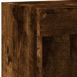 TV Cabinets with LED Lights 2 pcs Smoked Oak 100x30x30 cm - Bargainia.com - 