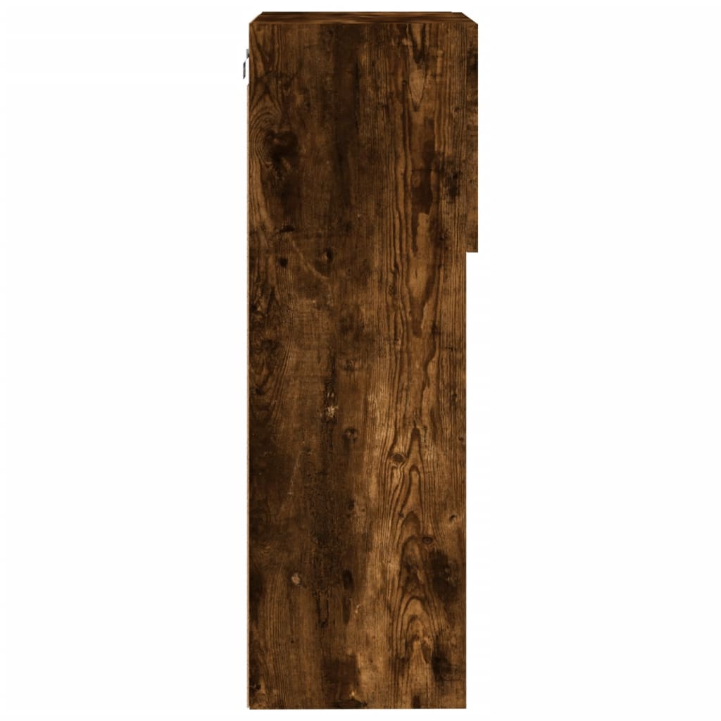 TV Cabinets with LED Lights 2 pcs Smoked Oak 40.5x30x90 cm - Bargainia.com - 