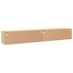 TV Cabinets with LED Lights 2 pcs Sonoma Oak 100x30x30 cm - Bargainia.com - 