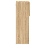 TV Cabinets with LED Lights 2 pcs Sonoma Oak 30.5x30x90 cm - Bargainia.com - 