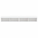 TV Cabinets with LED Lights 2 pcs White 100x30x30 cm - Bargainia.com - 