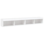 TV Cabinets with LED Lights 2 pcs White 100x30x30 cm - Bargainia.com - 