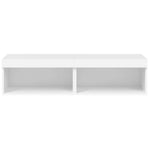 TV Cabinets with LED Lights 2 pcs White 60x30x30 cm - Bargainia.com - 