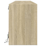 TV Wall Cabinet with LED Sonoma Oak 180x31x45 cm - Bargainia.com - 