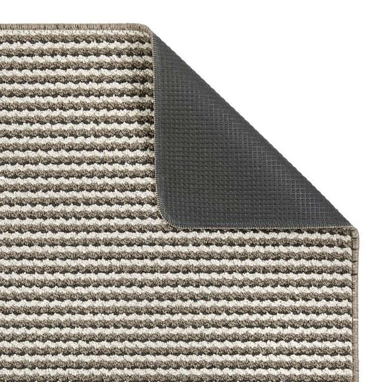 Twist Stripe Washable Mat and Runner Beige - Bargainia.com - 5026134632721 - MMSTAI_TWSTNA_067X200