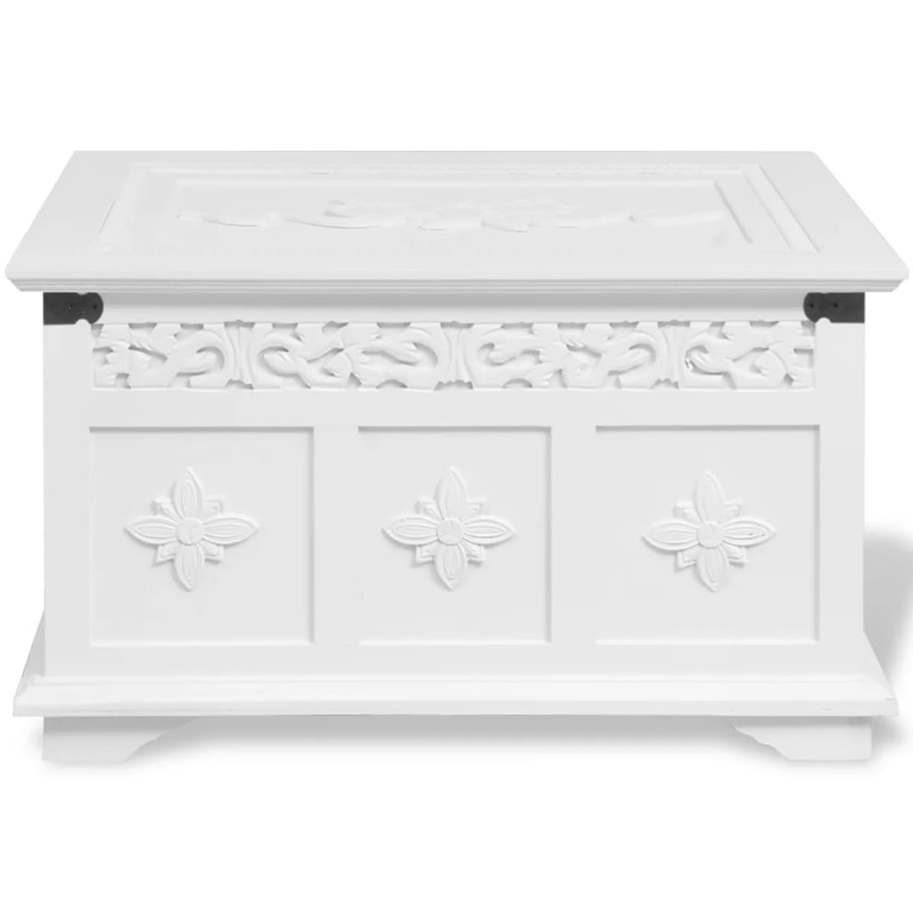 Two Piece Storage Chest Set White - Bargainia.com - 