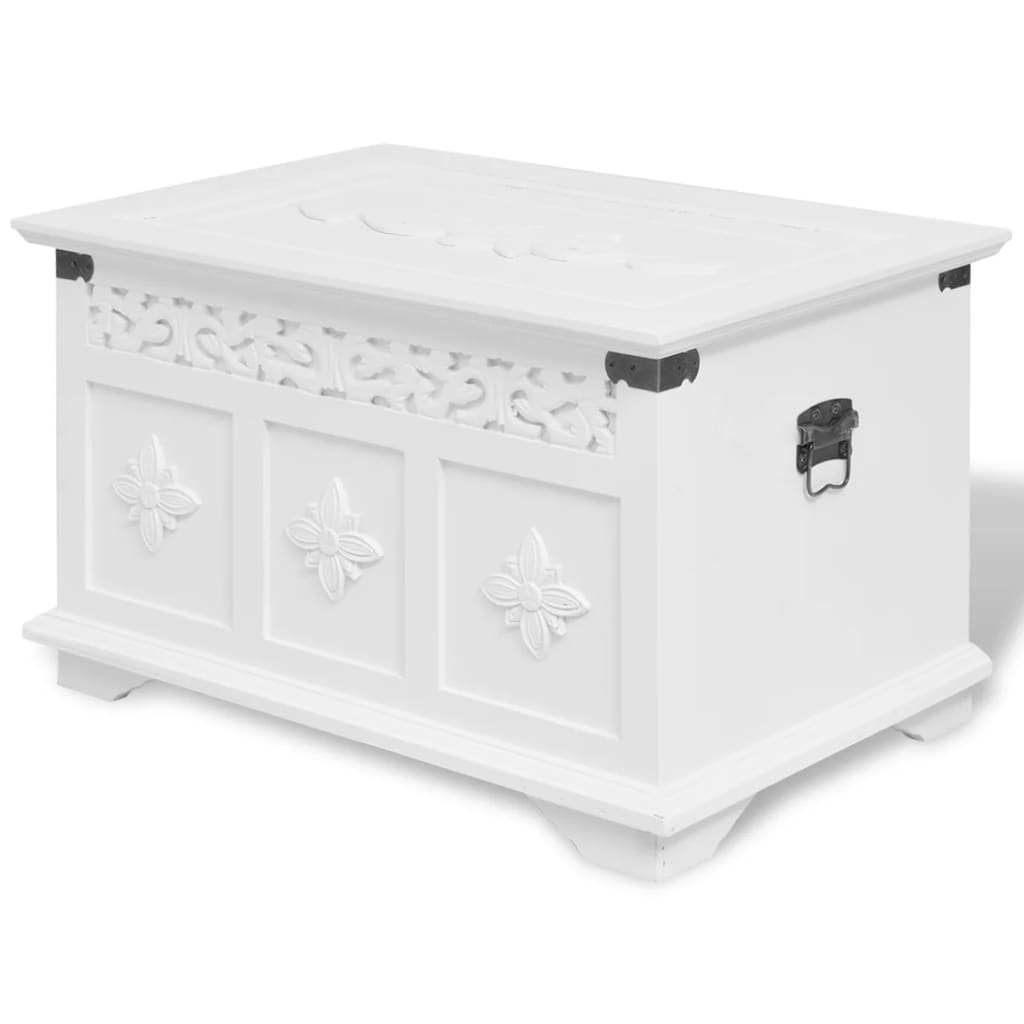 Two Piece Storage Chest Set White - Bargainia.com - 