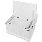 Two Piece Storage Chest Set White - Bargainia.com - 