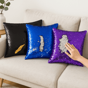 Two Tone Sequin Magic Cushion - 45cm Cushions Clearance