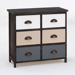 Urban Loft 6 Drawers Chest - Bargainia.com - 5018705777801