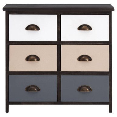 Urban Loft 6 Drawers Chest - Bargainia.com - 5018705777801