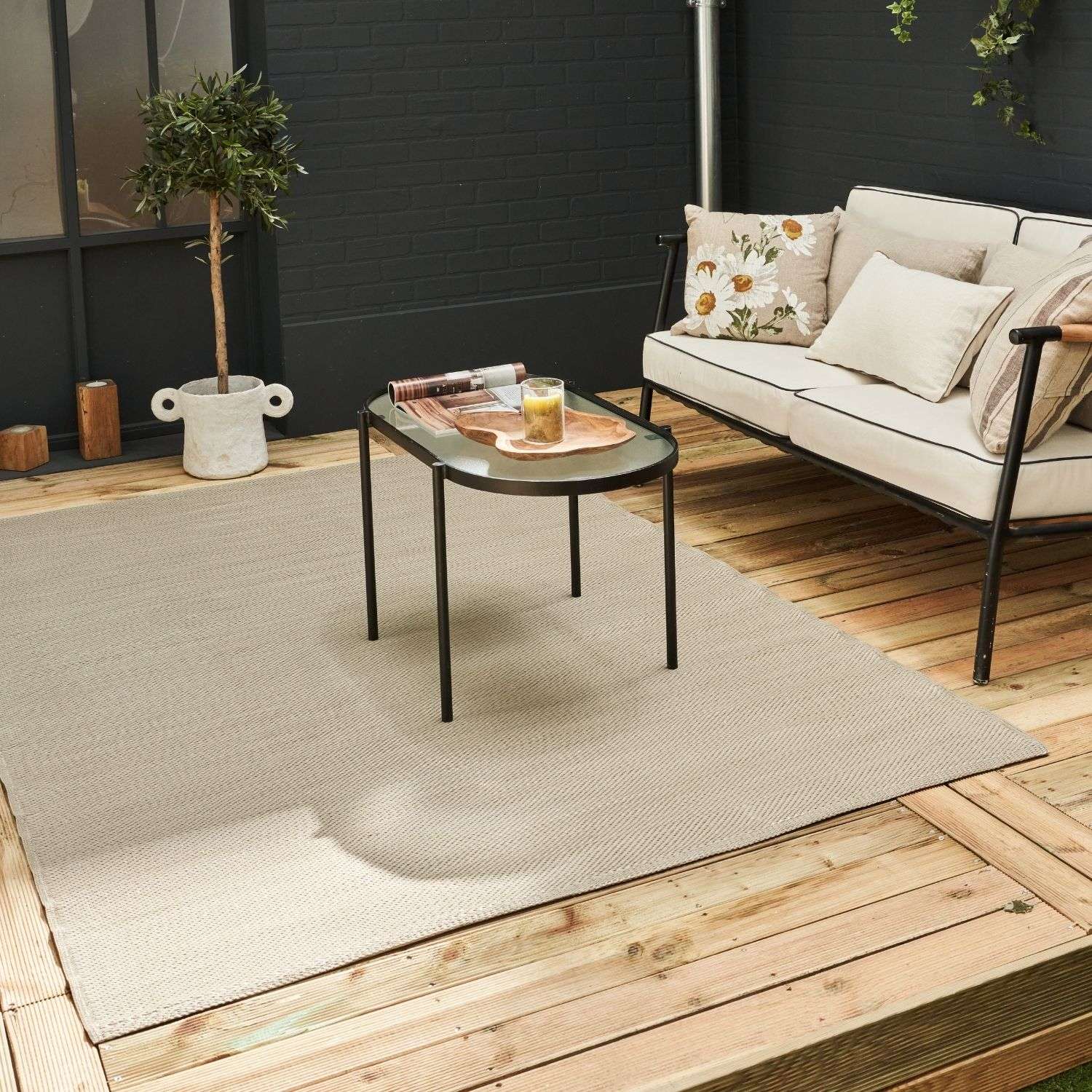 Urban Outdoor Rug Beige | 1000 - Bargainia.com - 
