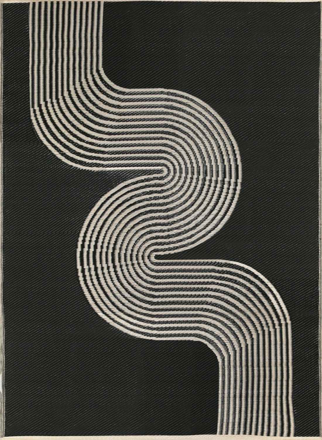 Urban Outdoor Rug Black & Beige | 1010 - Bargainia.com - 5056584543230 - 3659