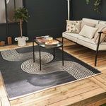 Urban Outdoor Rug Black & Beige | 1010 - Bargainia.com - 