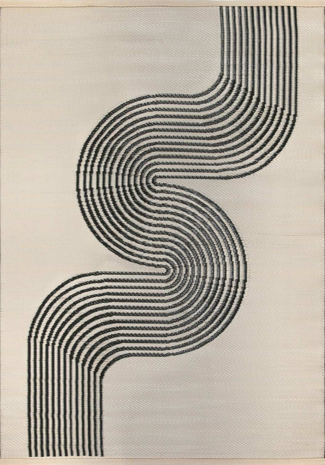 Urban Outdoor Rug Black & Beige | 1010 - Bargainia.com - 5056584543230 - 3659