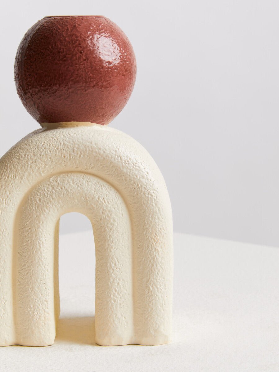 Utica Candle Holder With Cream Base - Bargainia.com - 5018705963747