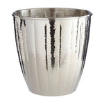 Vaco Hammered Bathroom Nickel Finish Waste Bin - Bargainia.com - 5018705407265