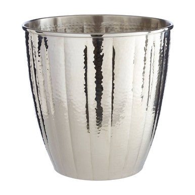 Vaco Hammered Bathroom Nickel Finish Waste Bin - Bargainia.com - 5018705407265